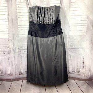 White House Black Market Silk Ombre Strapless Dress 2